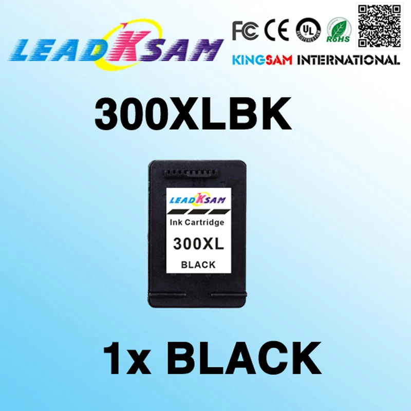 LeadKsam совместимый для 300xl Черный чернильный картридж hp300 Deskjet F4583 F4500 F4580 принтер |