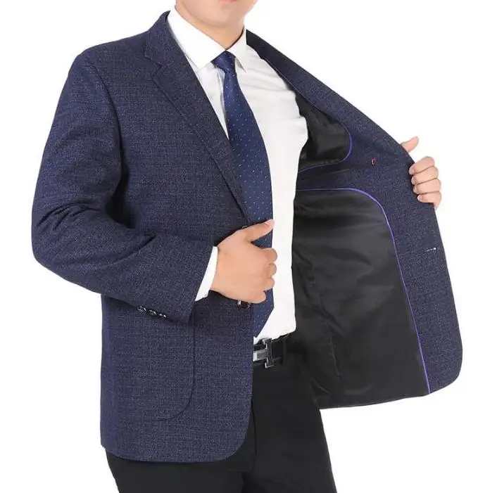 

Spring mens suit autumn middle-aged casual jacket men blazer masculino slim fit clothes jaqueta masculina business thin coats