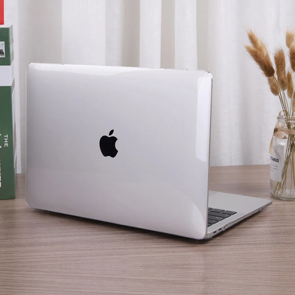 Crystal Clear Чехол для ноутбука Apple MacBook Air 13 дюймов A1932 для нового Mac book Pro 13,3 15,4 Touch bar A2159 прозрачный пластиковый жесткий корпус - Цвет: Crystal Clear