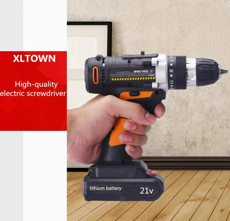 Xltown21v перезаряжаемая литиевая электрическая отвертка на батарейках