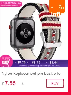 FOHUAS, ремешок для часов из черного дерева, натуральная кожа, петля для apple watch, серия 3, 42 мм, Ретро ремешок, браслет, застежка, петля, черный, коричневый