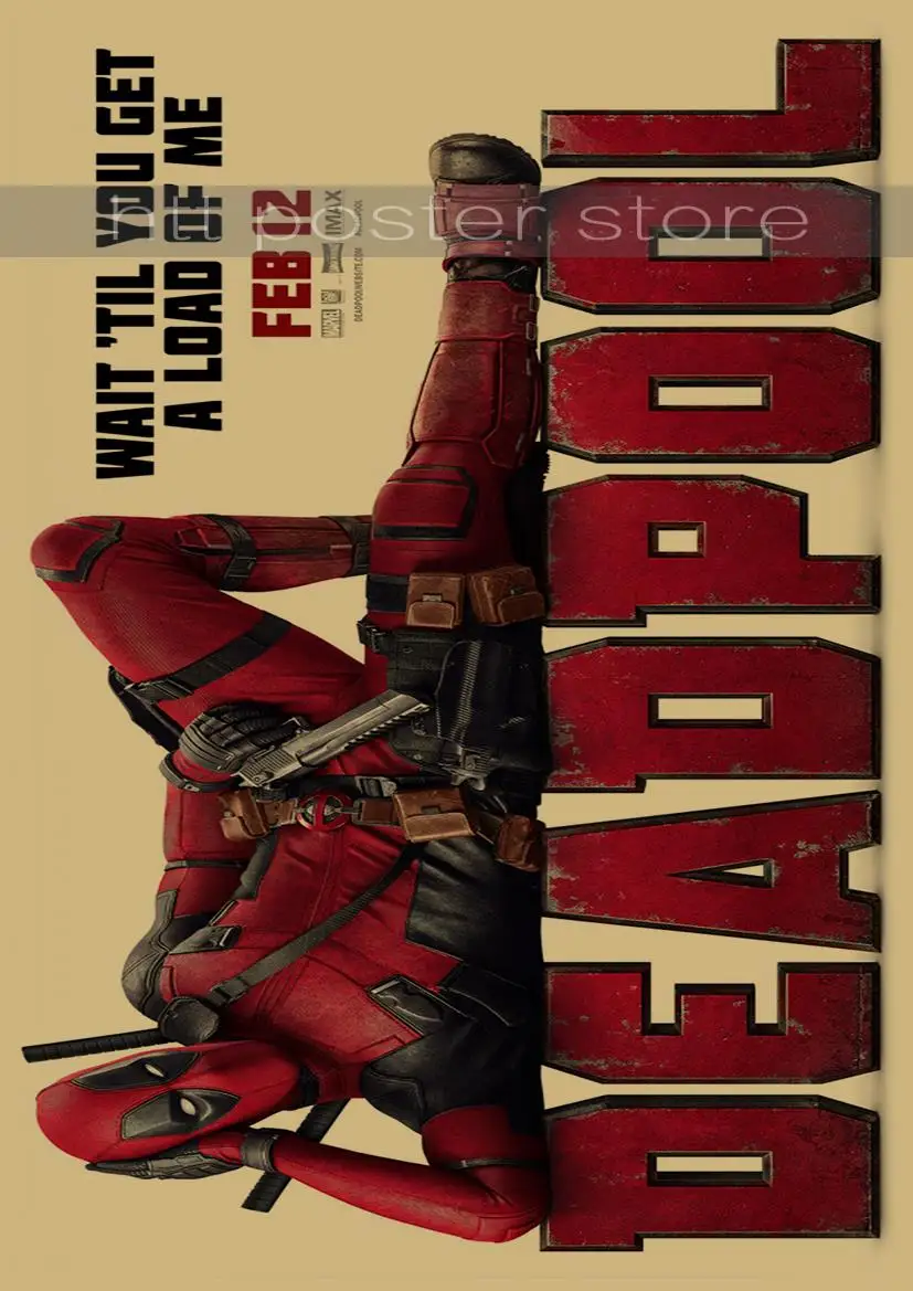 Постеры Дэдпул супергерой Marvel Meng дешевые декоративные наклейки Ryan Reynolds фильмы и видео картины