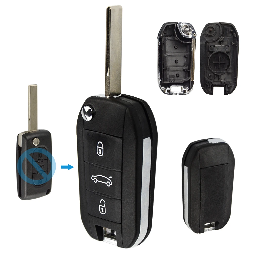 OkeyTech модифицированный флип чехол для автомобильного ключа HU83 VA2 Blade 308 508