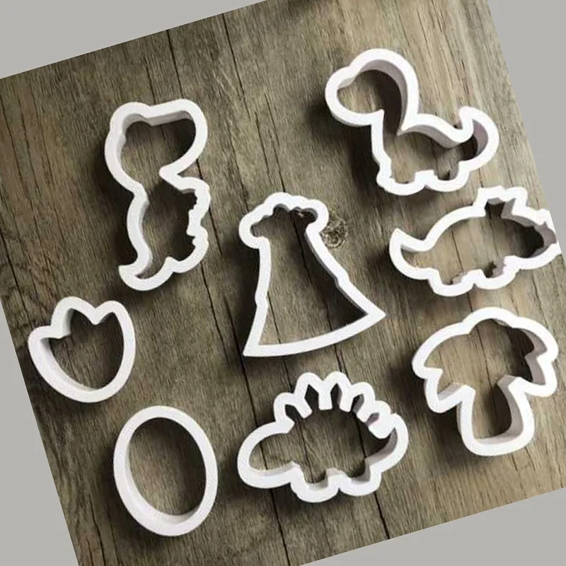 Omilut 8 шт. DIY формочка динозавр креативный выпечки вечерние Fondant (сахарная) торт