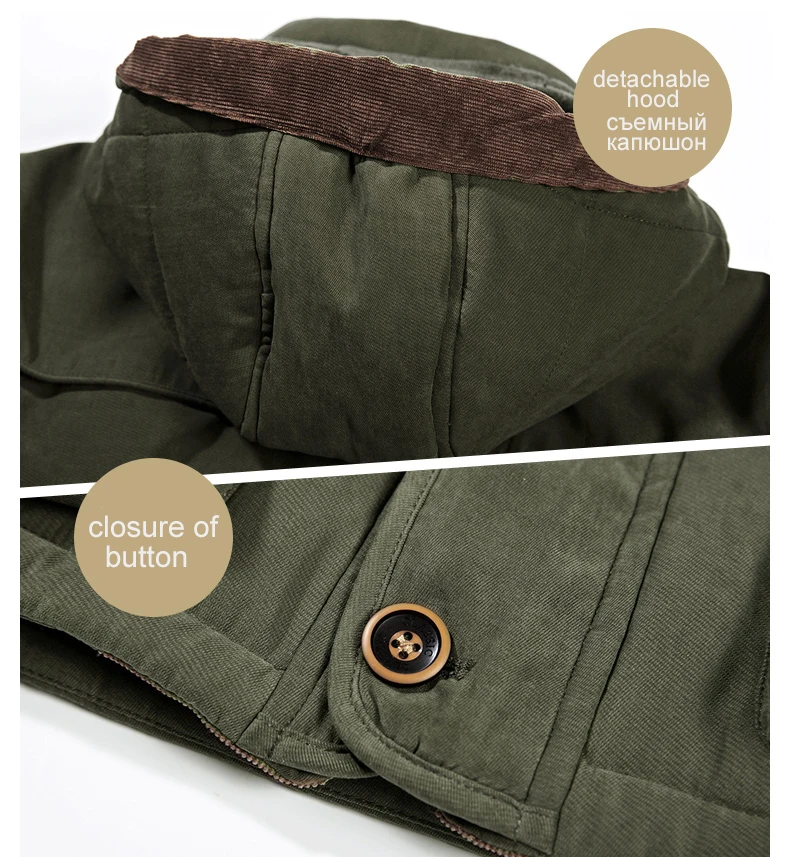 YIHUAHOO зимняя куртка мужская 5XL 6XL Толстая теплая парка флисовая меховая с капюшоном Военная куртка пальто с несколькими карманами ветровка куртка мужская