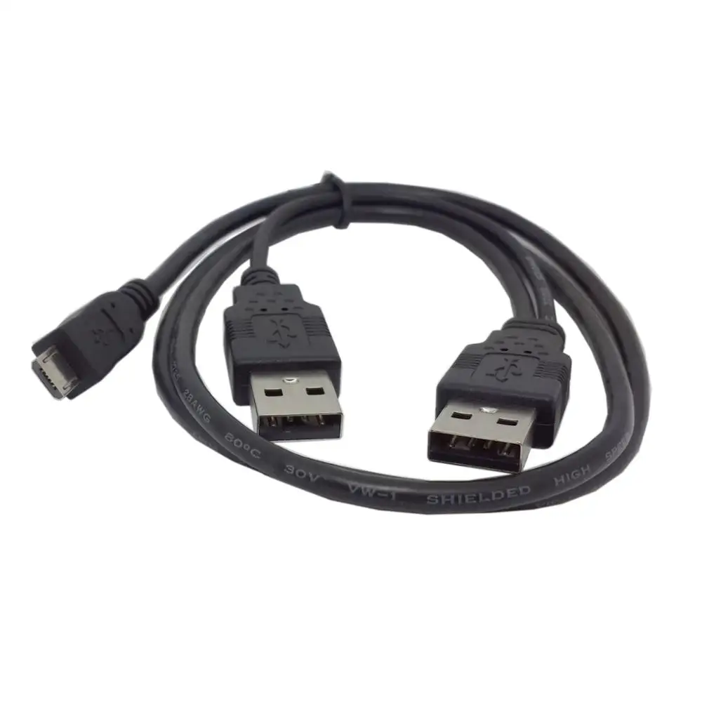 Кабель с Micro USB 5pin на два типа A для мобильного жесткого диска 2 5&quot | Компьютеры и
