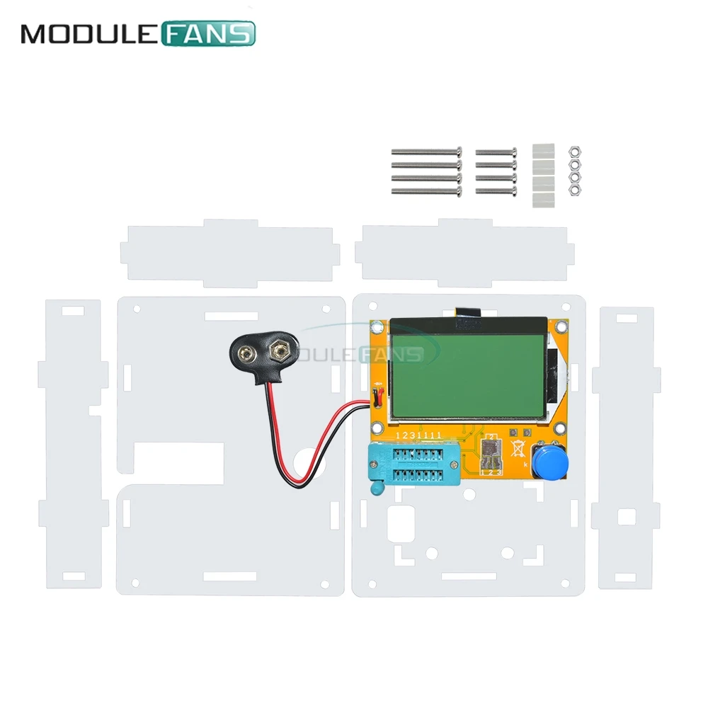 Mega328 LCR T4 M328 Multimetr Транзистор тестер измеритель емкости диодов и триодов MOS PNP/NPN с