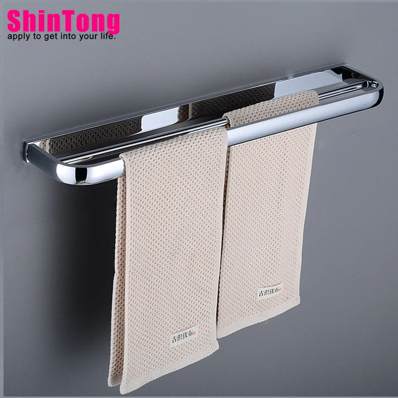 Вешалка для полотенец в ванную аксессуары набор хромированная Чистая медь