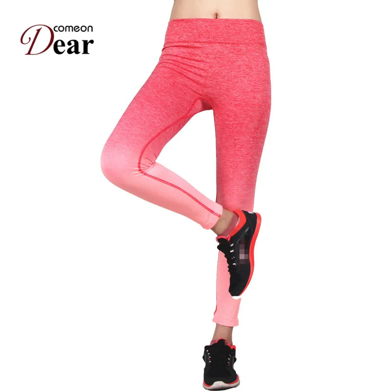 Comeondear Slim Leggings Women Adventure Time Gradual Change Breathable Workout Legging Hot Sale Fitness TK2441 | Женская одежда