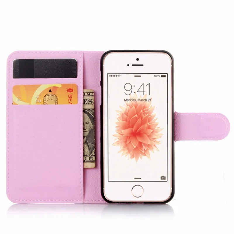 Для iPhone 5, 5S, 5SE, SE, кошелек, чехол, флип, кожаный чехол, Бампер для Apple iPhone 5, 5S, 5SE, SE, защитный чехол для телефона, TPU, оболочка, чехол