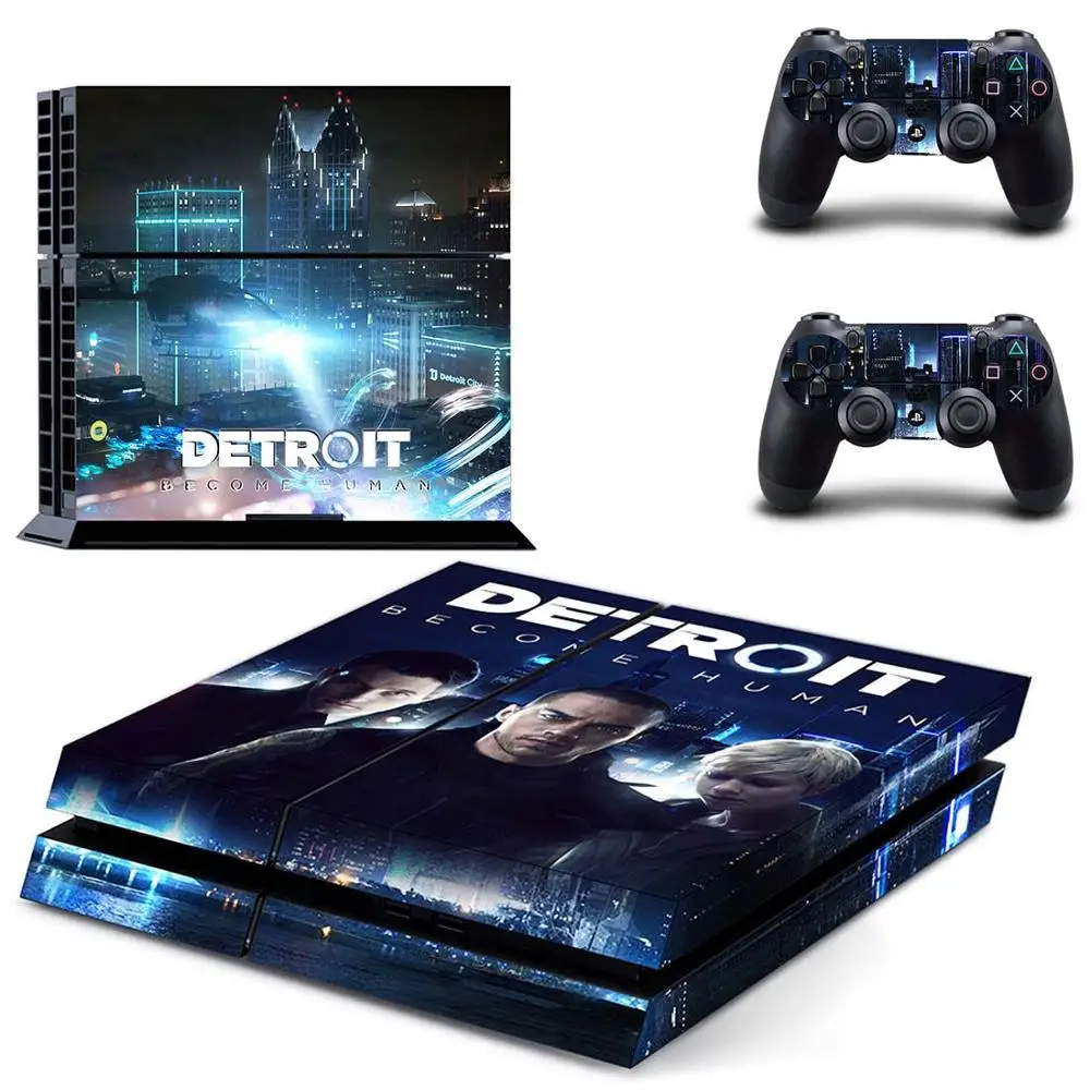 Детройт стать человеком PS4 кожи наклейка для sony PS4 playstation 4 и 2 контроллера Скины - Цвет: GYTM1497