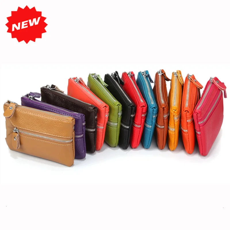 Best selling women multifunctional Genuine Leather key holders wristlet clutch coin bag wallet Cow +PU LEATHER Purse YB DM158|coin wallet|coin
