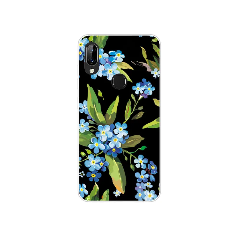 Чехол для Lenovo S5 Pro силиконовый белый мягкий чехол из ТПУ с цветочным рисунком