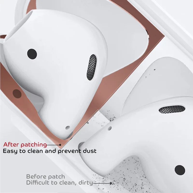 10 шт./партия для Airpods защита от пыли металлические беспроводные наушники
