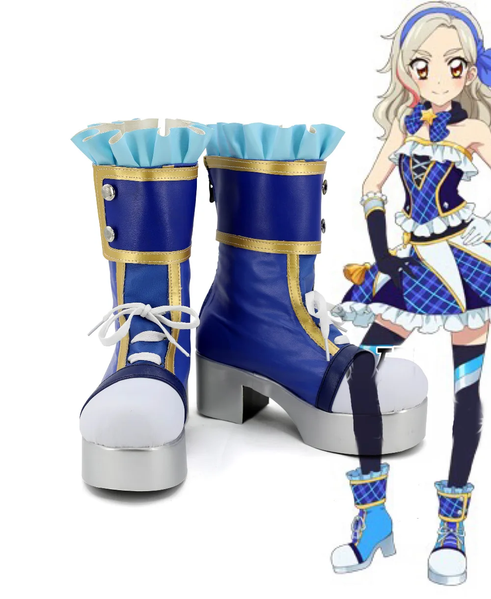 Aikatsu/Обувь для костюмированной вечеринки со звездами Куросава Рин Ботинки женщин