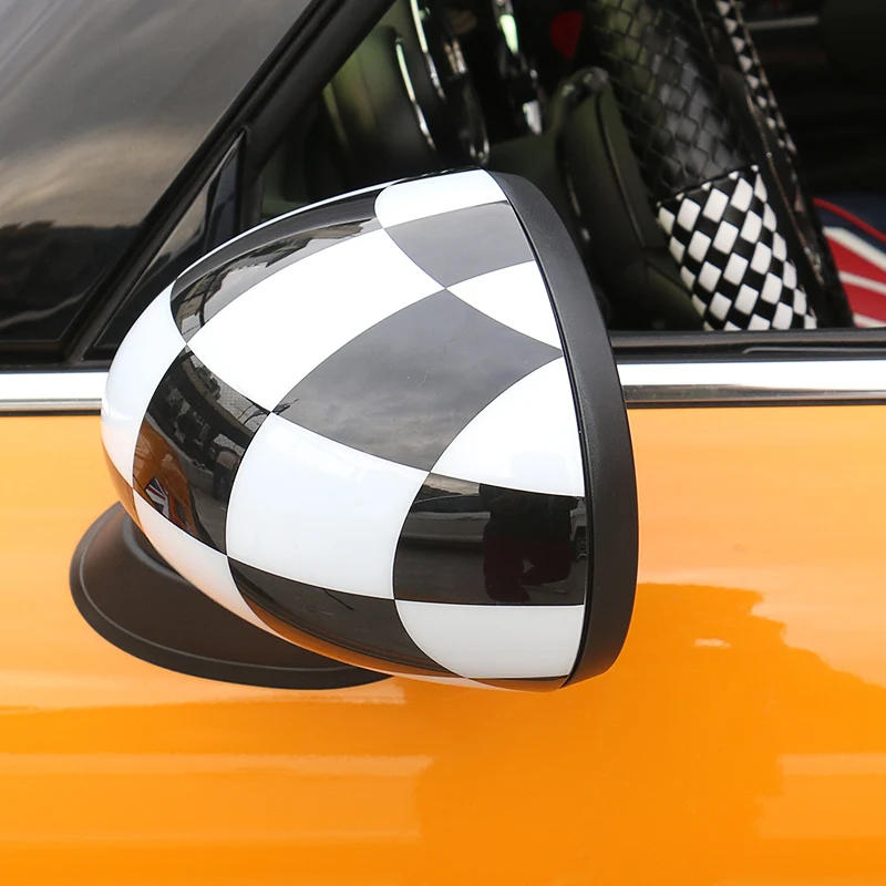 ABS автомобильное зеркало заднего вида крышка украшения Наклейка для Mini Cooper F55 Hardtop