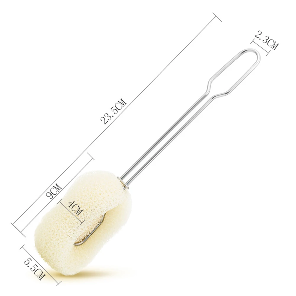 Long Handle Washing Supplies Sponge Scrubber Bottle Cleaning Dish Cup Brush Home Kitchen Tools Glass Multi-functional Hangable | Дом и сад