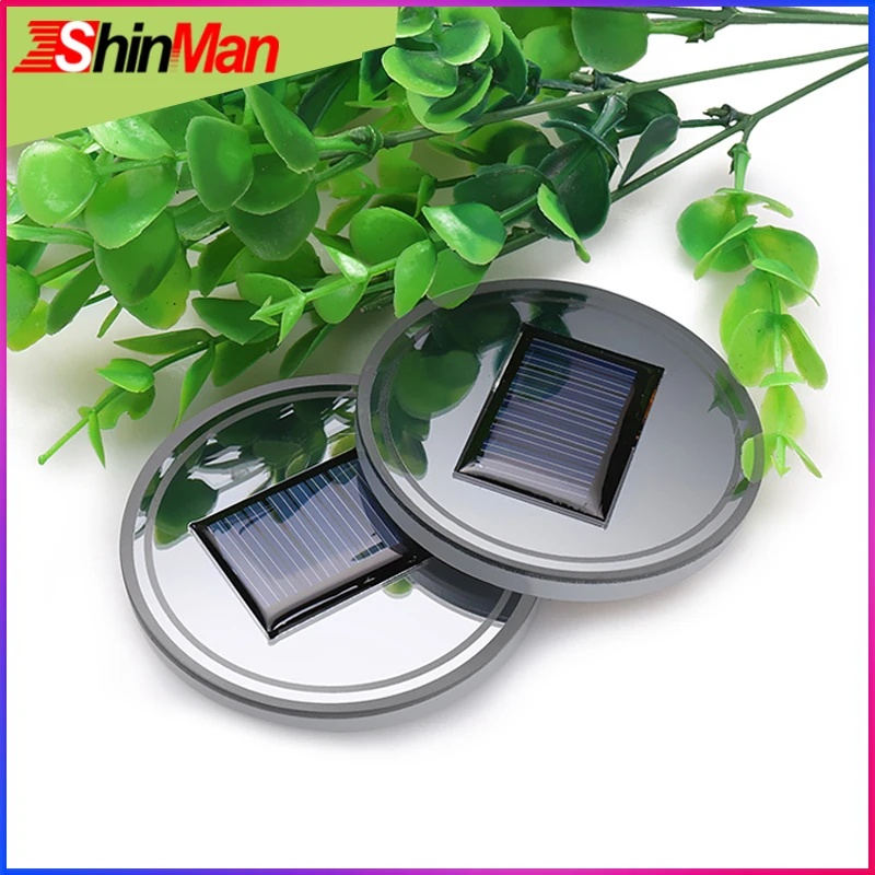 ShinMan Солнечная энергия + USB зарядка подстаканник для автомобиля светодиодный