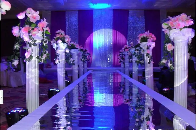 Белые пластиковые римские колонны для свадебных церемоний украшения вечеринок