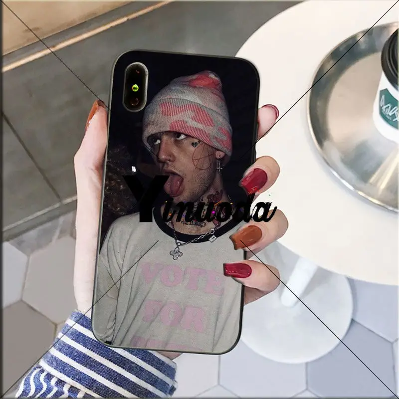 Yinuoda Lil мягкий силиконовый черный чехол для телефона iPhone X XS MAX 6 6S 7 7plus 8 8Plus 5 5S
