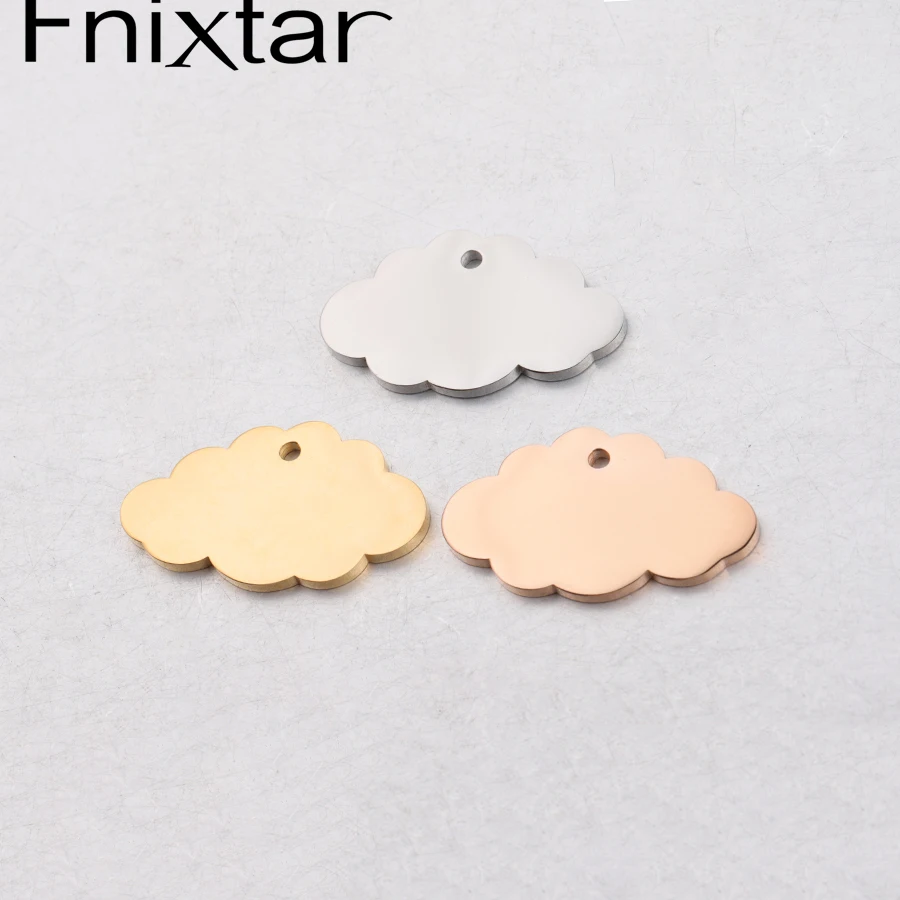 Fnixtar DIY Подвески в виде облака из нержавеющей стали зеркальная полированная