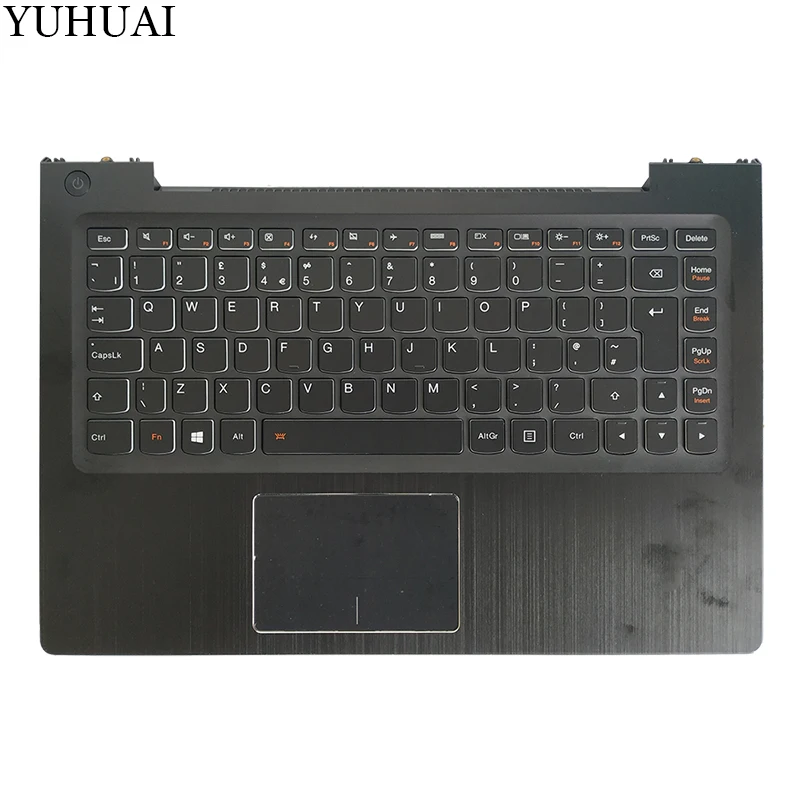Новая клавиатура для ноутбука Lenovo U330p U330 UK Клавиатура с корпусом Palmrest тачпад
