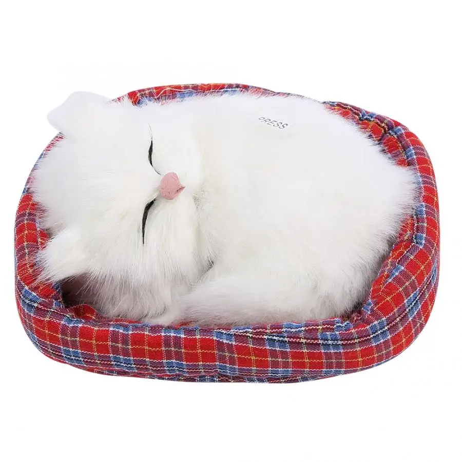 Зеленый Прекрасный моделирование животных кукла PlushToy электронные игрушки для детей собак спящие собаки со звуком piesek interaktywny - Цвет: Зеленый