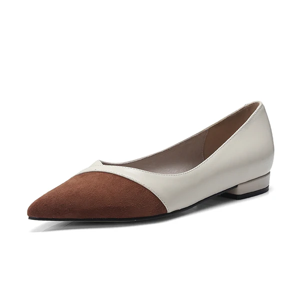 caramel colour SOPHITINA/модные туфли на плоской подошве; удобные разноцветные туфли высокого качества из коровьей кожи; пикантные туфли с острым носком; дизайн; популярные туфли на плоской подошве; MO181 - Цвет: caramel colour