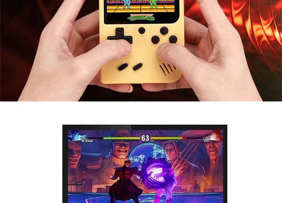 FANGTUOSI мини-игровая консоль встроенный 168 Классический Ностальгический игровой плеер Ретро 8 бит карманный портативный игровой плеер