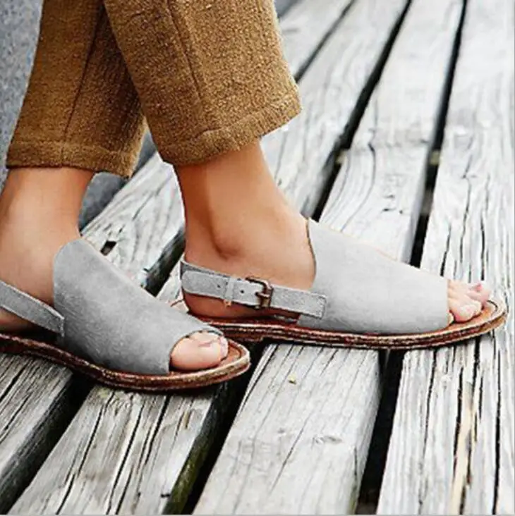 Для девочек sandalias mujer Женская летняя обувь Босоножки на плоской подошве с