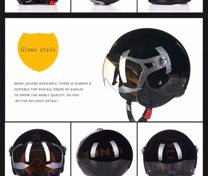 BEON moto rcycle винтажный шлем 3/4 для лица мото Шлем КАСКО Емкость Четыре сезона для мото rcycle шлемы