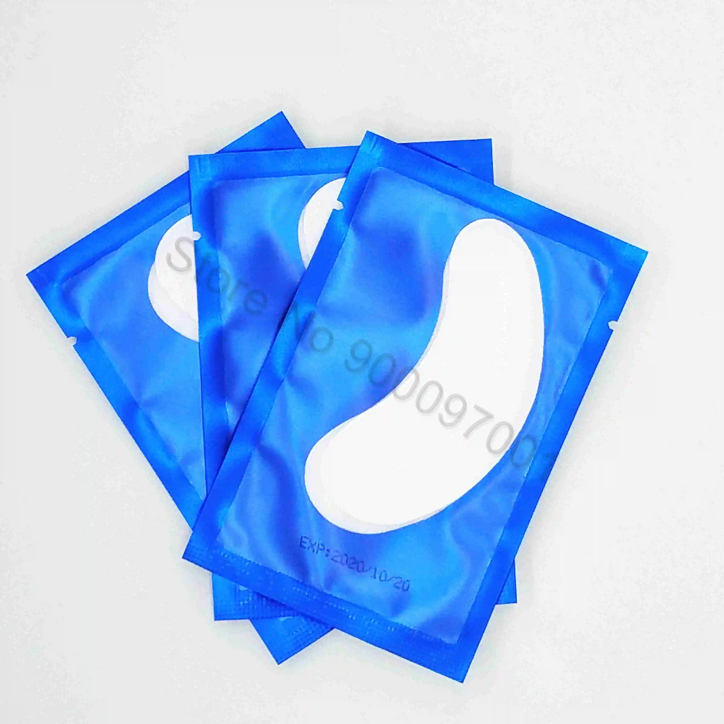 blue 50pairs 50 пар/упак. новые бумажные патчи ресницы под накладки для глаз ресницы наращивание ресниц бумажные патчи для глаз накладки-наклейки под глаз инструменты для макияжа - Цвет: blue 50pairs