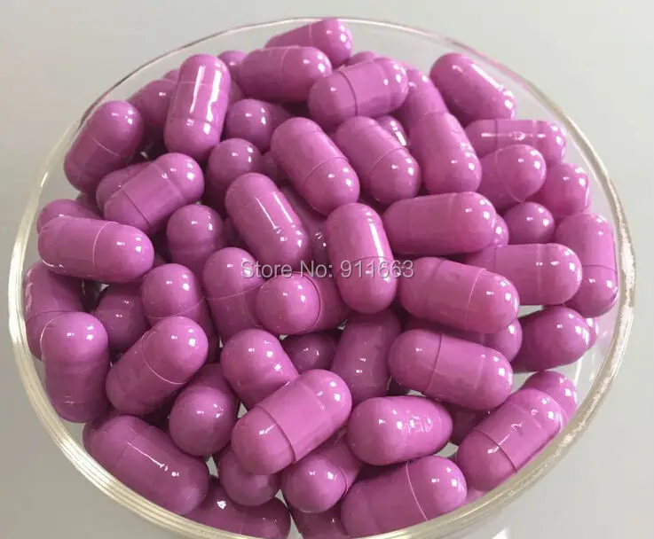 Purple Joined 00# короткие и полные пустые капсулы 1000 шт! много цветных пустых капсул, пустые желатиновые капсулы(Соединенные или отдельные пустые капсулы - Цвет: Purple Joined