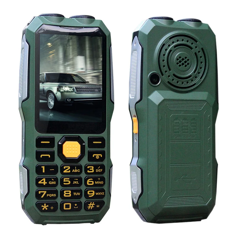Dbeif d2016 волшебный голос двойной фонарик FM открытый противоударный MP3/MP4 Power Bank антенны аналогового ТВ прочный мобильный телефон сотовый p242