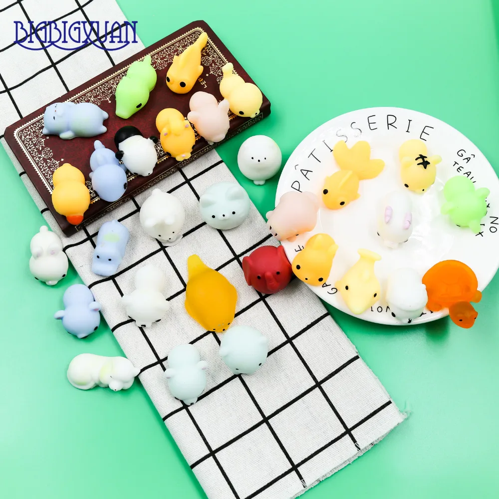 30 шт. DIY кавайный мягкий мини милые ленивые коты животные уплотнения разлагаемые медленно умный мягкий ручной зажим телефон ремень Детские подарки ремни