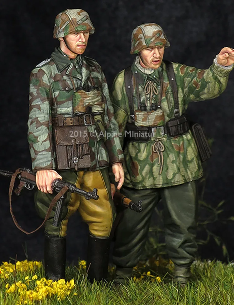 Бесплатная доставка 1/35 масштаб Неокрашенная фигурка из смолы Grenadier 2 Коллекция