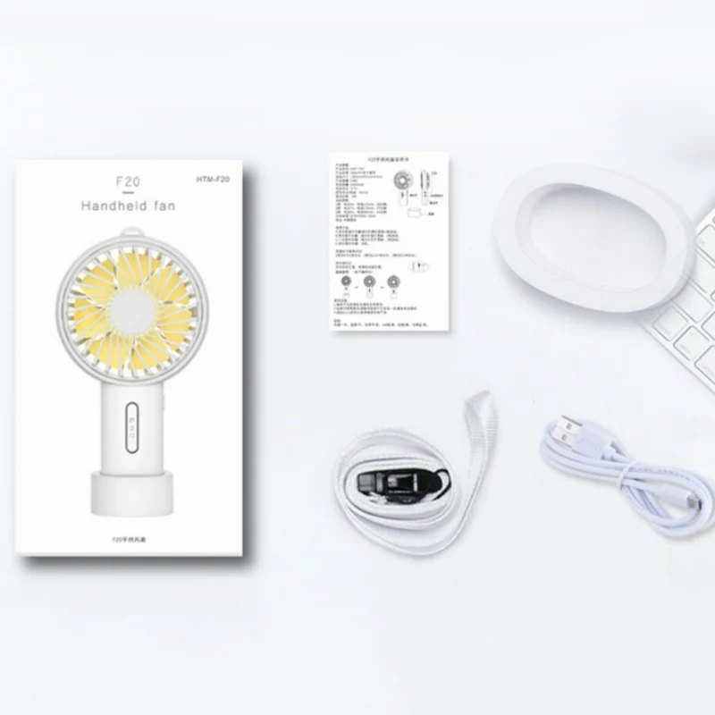 USB портативный простой ручной настольный вентилятор встряхнутый вверх и вниз с