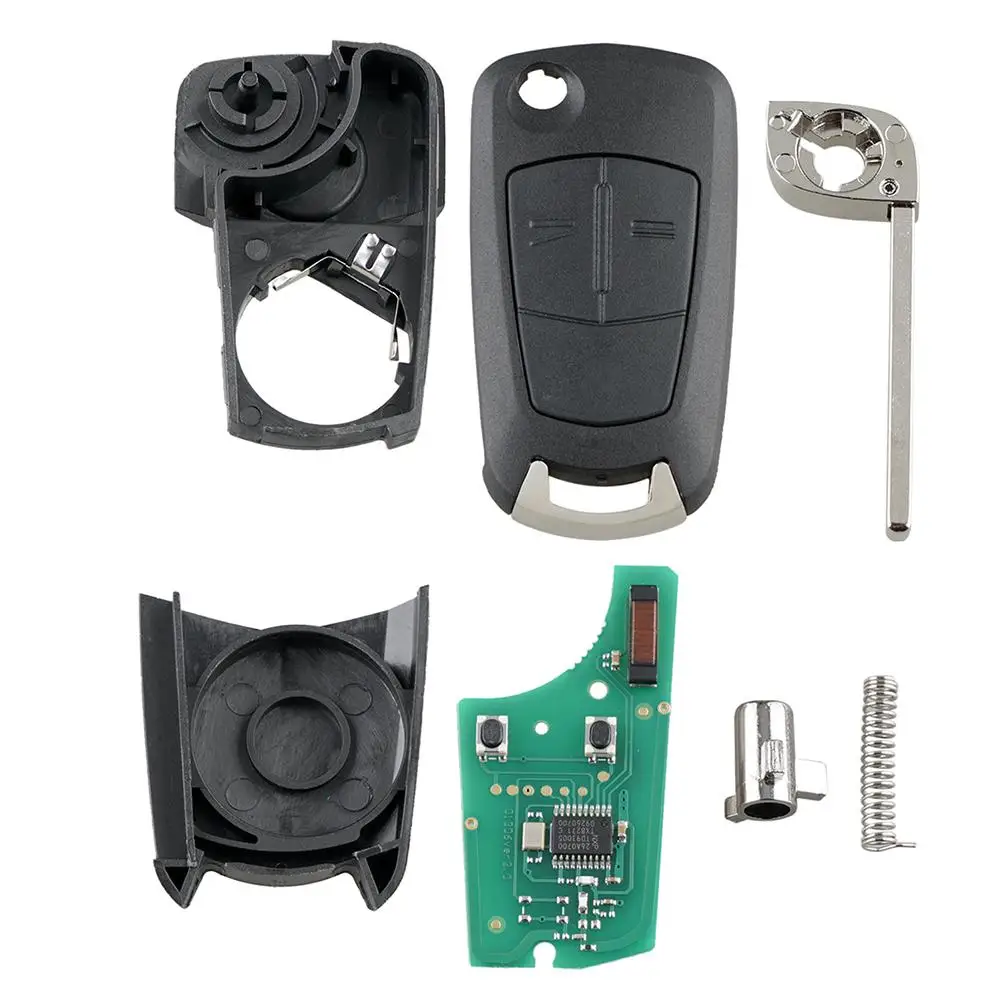 2 кнопки PCF7941 чип Автомобильный Дистанционный ключ для Vauxhall Opel Astra H Zafira B 2005 2006 2007