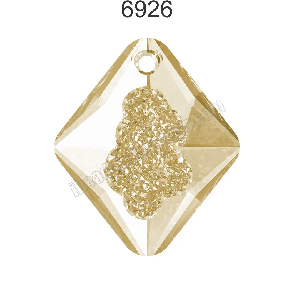 1 шт.) Кристалл от Swarovski 6926 растущий кристалл ромб кулон Австрия свободные бусины для DIY ювелирных изделий - Цвет: Crystal 001 GSHA