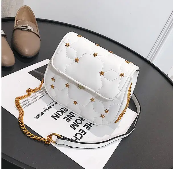 White Anawishare сумки через плечо для женщин сумки-мессенджеры заклепки Наплечные сумки женские кожаные сумки Bolsa женские сумки Mujer - Цвет: White