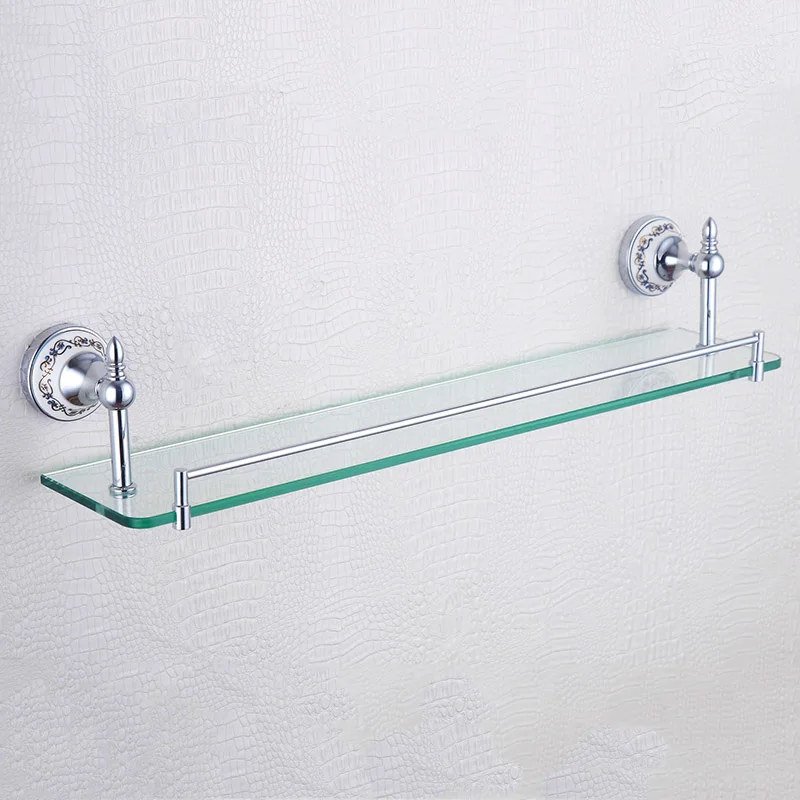 Towel Rack Хромированные аксессуары для ванной комнаты, набор из 304 нержавеющей стали, медная мыльница для душа, вешалка для полотенец, полка, держатель для бумаги, аксессуары для ванной комнаты - Цвет: Towel Rack