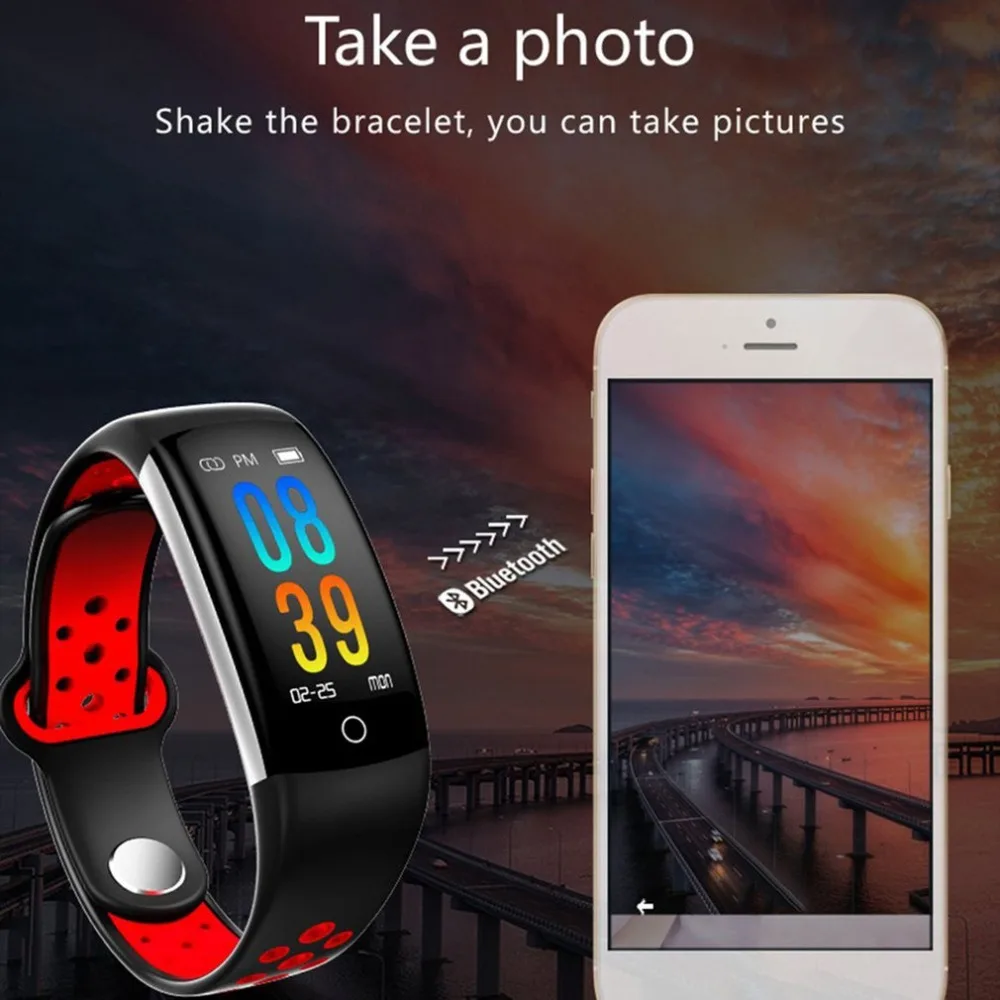 New Smart wristband Color Screen Bracelet Real-Time Heart Rate Monitoring Information Push Call Reminder Waterproof | Электроника