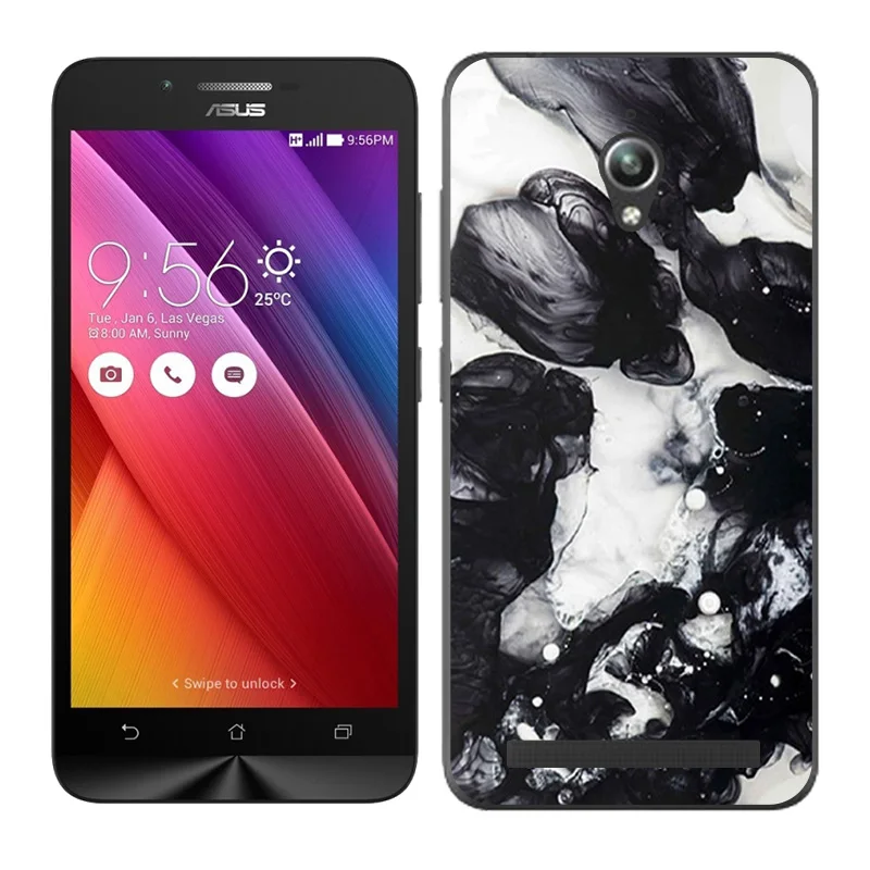 Защитный Мягкий чехол из ТПУ для ASUS Zenfone GO ZC500TG, 5,0 дюймов, чехол для телефона с пейзажем, окрашенный Для ZenFone GO ZC500TG Z00VD - Цвет: 6403 06