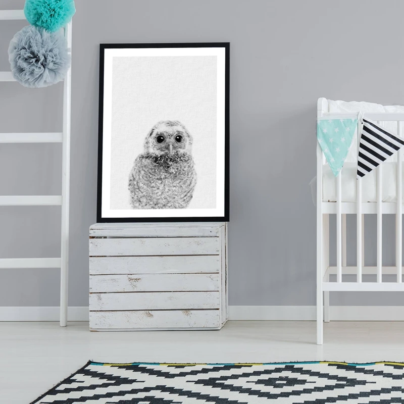 Милые детские постеры и принты в виде совы настенная Картина на холсте настенные