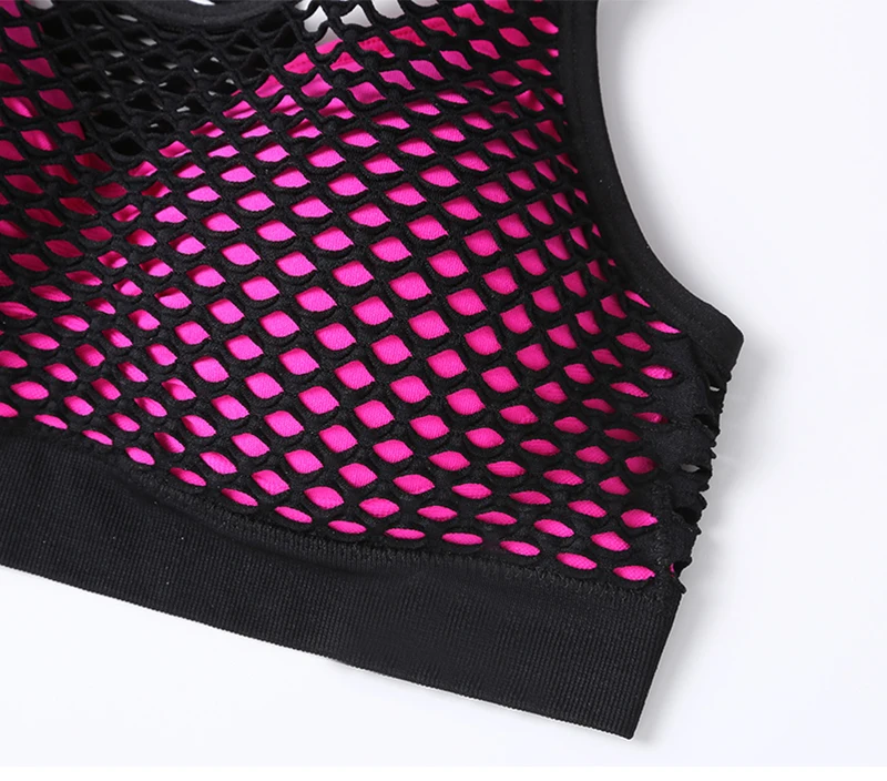 BINAND, сексуальный спортивный бюстгальтер с выемкой, с высокой отдачей, сетчатый, для тренировок, йоги, рубашки для тренажерного зала, фитнеса, бега, женский укороченный топ, спортивный бюстгальтер