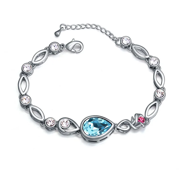 Высококачественный Браслет Pulseras украшения подлинные кристаллы от Swarovski Bijoux