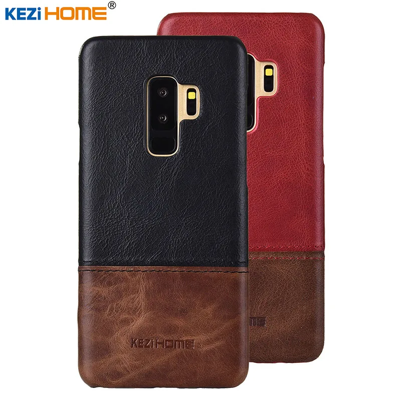 Чехол для Samsung Galaxy S9 Plus KEZiHOME роскошный популярный цвет натуральная кожа жесткая