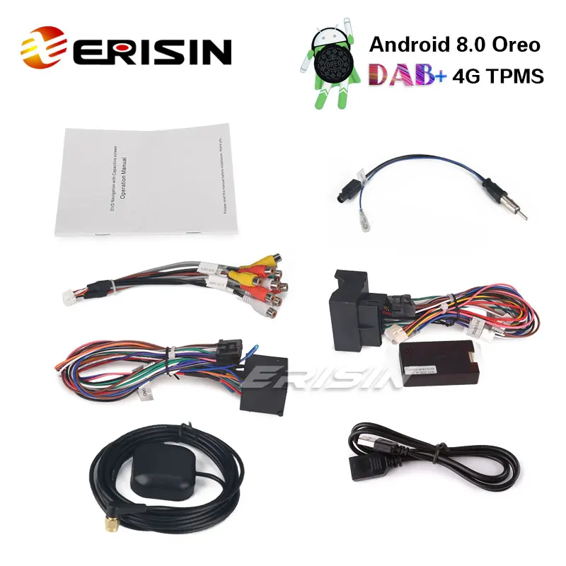 Erisin ES8896B 9 &quot8-Core Android 8 0 автомобильный стерео Системы DAB + видеорегистратор Wifi 4G 3g gps