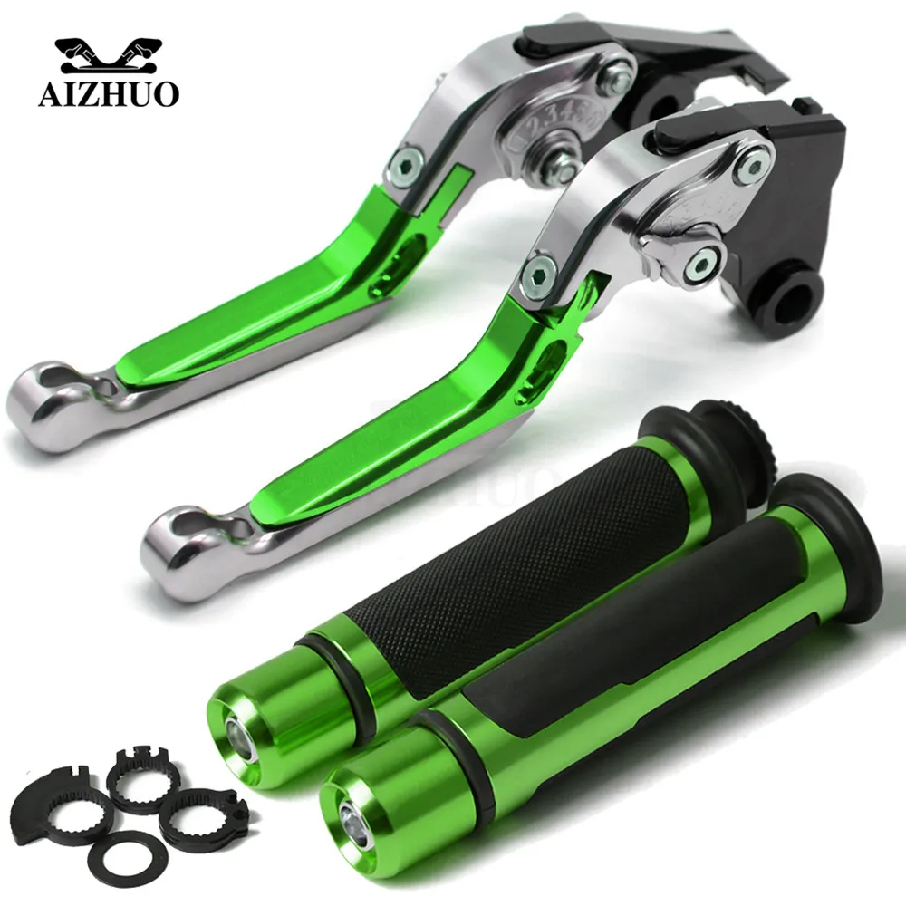 Мотоцикл тормозной рычаг сцепления регулируемый + ручки захваты для KAWASAKI Z800 Z800E Z
