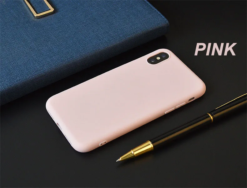ESVNE-MC05-002 ESVNE телефона яркого цвета чехол для айфон 7 чехол на айфон 6 s 6S 8 Plus простой сплошной Цвет Ультратонкий Мягкий полиуретановый чехол на айфон х XR XS MAX случаи задняя крышка - Цвет: ESVNE-MC05-002